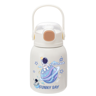 NASA太空人儿童保温杯男生大容量宇航员杯子卡通水杯高颜值墩墩杯