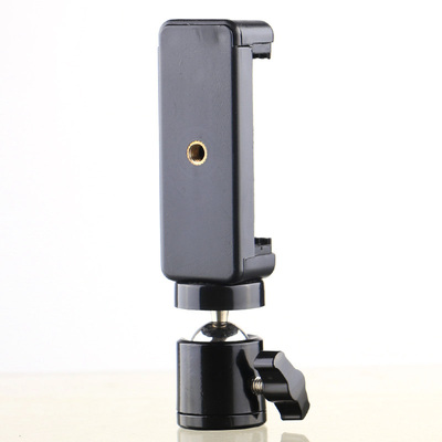 通用手机夹60-100mm懒人手机支架配件直播球头万向云台可调节拉伸