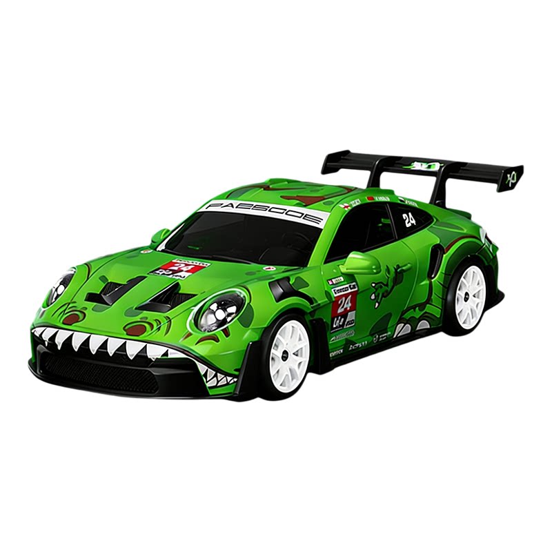 宏星新款遥控漂移车业RC合金四驱电动男孩赛车1:43全比例带陀螺仪
