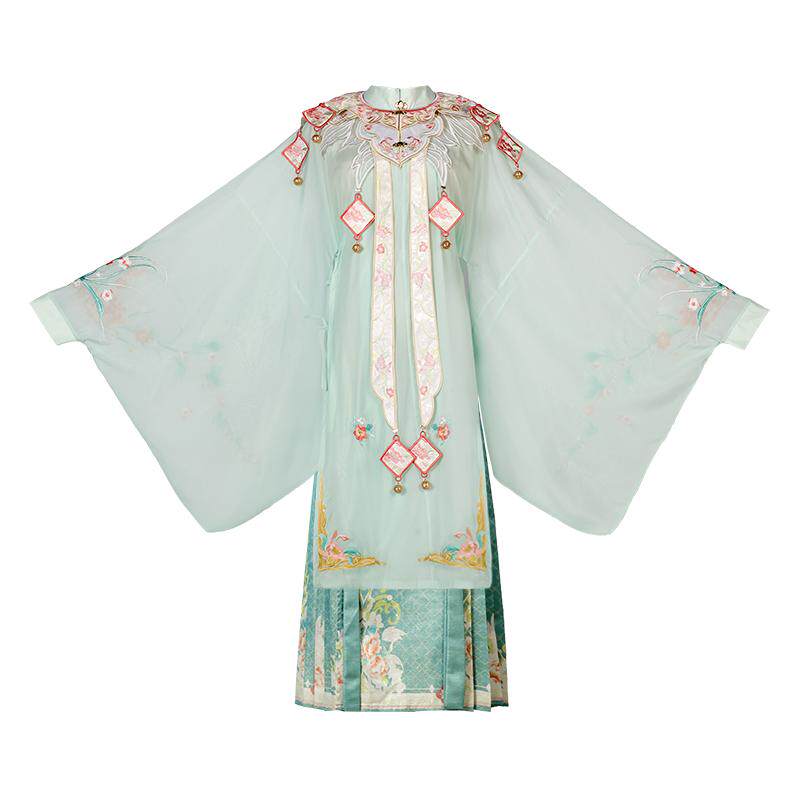 明制云肩汉服马面裙套装日常古装