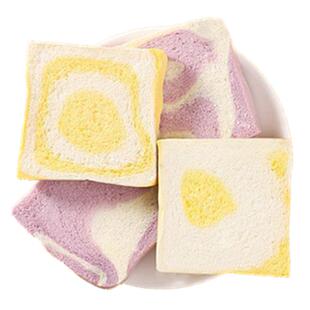 嘴巴驿站暖芯无边吐司面包片香芋南瓜全麦家用烘焙早餐自制三明治