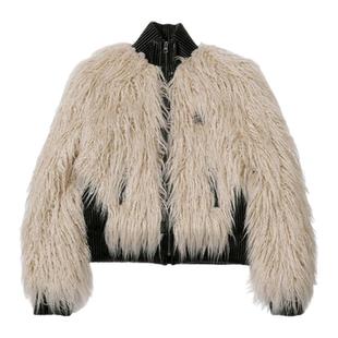 SCULPTOR韩国25秋冬仿蒙古羊毛夹克秋冬个性时髦上衣MUSINSA