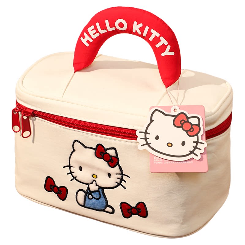 HelloKitty化妆包可爱大容量手提分区收纳包女外出便携三丽鸥礼物