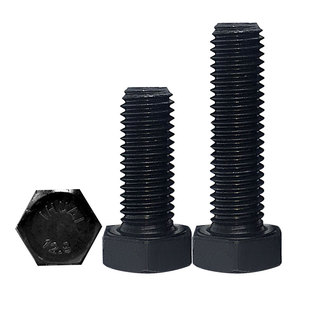 12.9级高强度全牙外六角螺栓国标加强加硬六角螺丝M6M8M10M12-M36