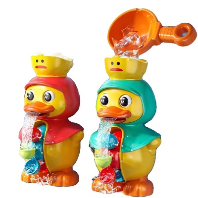 宝宝洗澡玩具小黄鸭水车