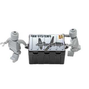 积木军事特警拼装小人仔偶武器无人机武器箱子俄特种士兵作战场景