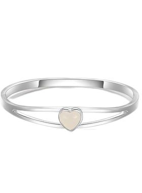 摩天轮爱心手镯女纯银999和田玉