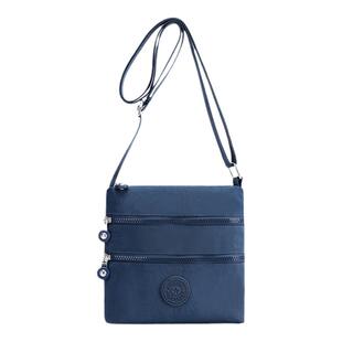 新款单肩斜挎小包女轻薄百搭多层迷你背包时尚尼龙牛津布包猴子包