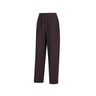 迪卡侬加绒运动裤女秋季休闲阔腿裤直筒长裤跑步摇粒绒裤子SAP2