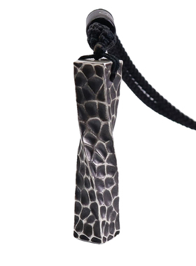 纯银任意刻字吊坠项链时来运转