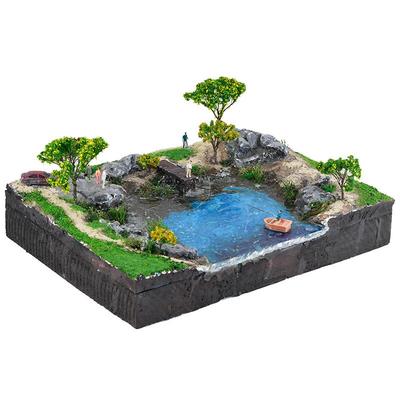 沙盘建筑模型材料包diy江江形江