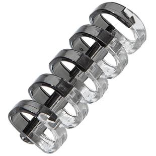 三年二班 DIY活页环自制笔记本本子活页胶圈可拆卸外壳线圈替芯横线方格学生文具装订夹子办公用品打孔开合器