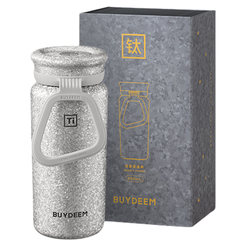 北鼎钛杯纯钛保温杯保冷抑菌泡茶水杯女茶水分离杯便携高颜值水杯