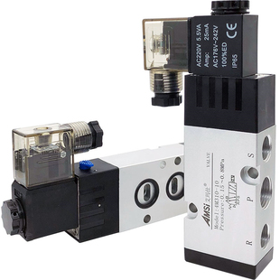 板式电磁阀4M210-08气动气缸换向阀4M310-10二位五通气阀220V 24V