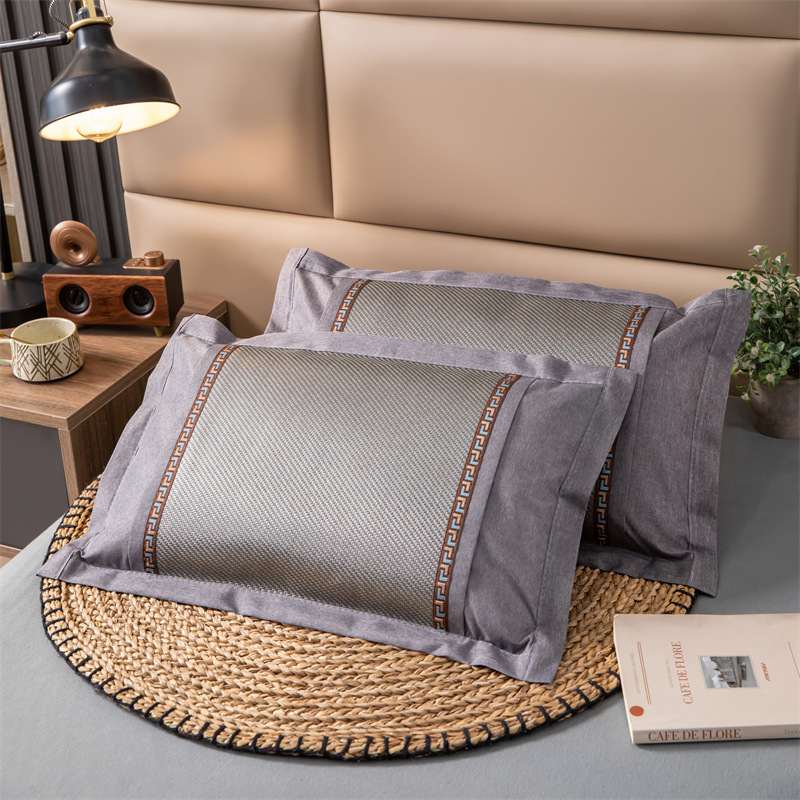 夏季凉感丝冰藤荞麦枕头家用枕头单只枕芯一对成人颈全装护荞麦壳