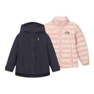 暇步士童装女童可拆卸羽绒服25冬装新品大童保暖儿童加厚羽绒外套