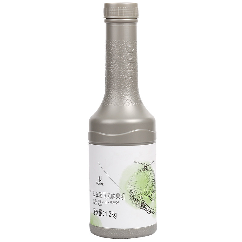 盾皇玫珑蜜瓜风味果浆1.2kg 浓缩果汁奶茶店专用哈密瓜果酱冲饮品