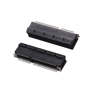 PCIE显卡插槽PCI-64P显卡插座 立贴带定位片 PCIE连接器接口插座