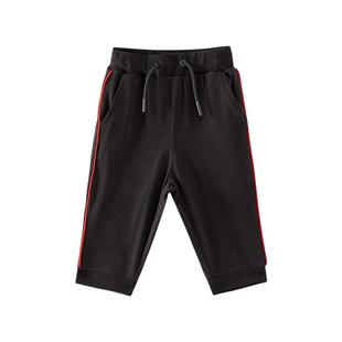 米喜迪童装夏季女童时尚潮流撞色嵌套收脚口舒适亲肤运动休闲中裤