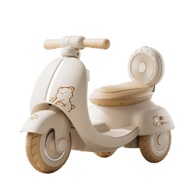 小熊电动摩托车儿童三轮1-3岁2