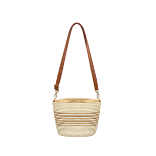 海边度假草编包女春夏出游沙滩手机包休闲百搭轻便编织单肩斜挎包