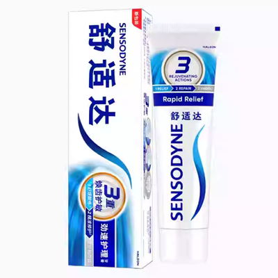 舒适达清洁含氟劲速护理牙膏120g