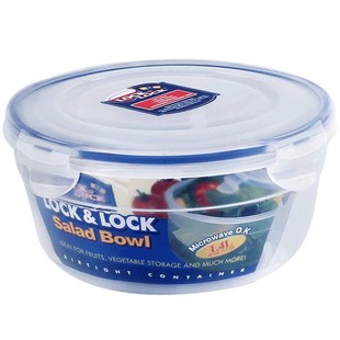 乐扣乐扣保鲜盒小号圆形饭盒三明治塑料盒可微波加热食品便当盒