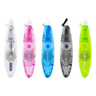 日本Tombow蜻蜓MONO笔式修正带AIR静音可换替芯6m进口低噪音小学生用改正带大容量涂改带透明迷你便携CT-PAX5