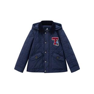 TeenieWeenie Kids小熊童装25年款男童休闲风保暖可拆卸连帽棉服