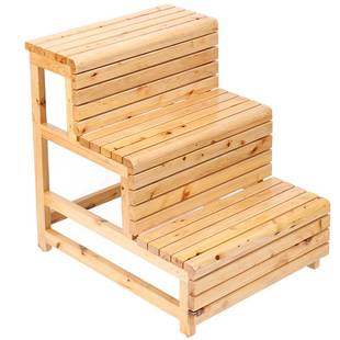 实木梯凳家用加厚楼梯凳子二步三步 儿通阶梯凳成人梯子整装