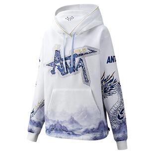 安踏谷爱凌同款丨青花瓷龙卫衣男女同款潮流连帽卫衣172617701