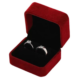 高档首饰盒求婚钻戒盒高档珠宝戒指对戒盒单个小饰品收纳盒