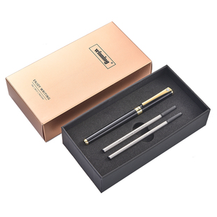 金属商务办公中性笔男女士高档精致钻石笔夹免费刻字开单笔定制笔