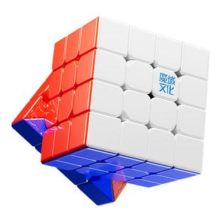 魔域文化WRM傲速V7四阶4磁力魔方玩具益智儿童顺滑比赛专用速拧新