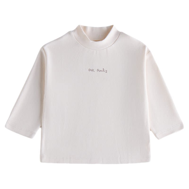 【新品】OAK FAMILY男童女童半高领打底衫云朵棉秋季休闲上衣