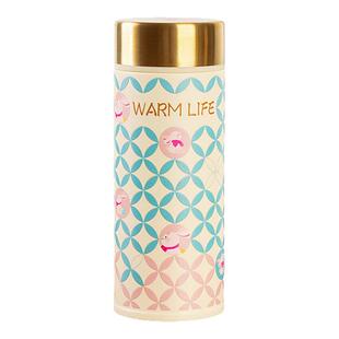 喜式迷你保温杯陶瓷涂层内胆男女便携随身口袋杯可爱水杯子送礼