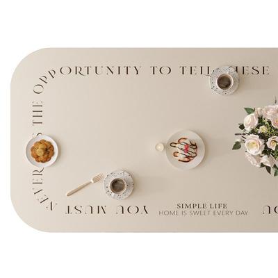 餐桌垫奶油风PVC隔热防烫桌布