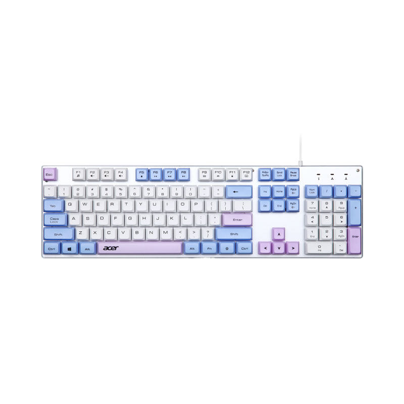 Acer宏碁品牌有线键盘发光静音