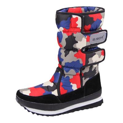冬季新款迷彩雪地靴羊毛加厚保暖