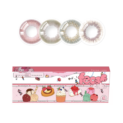 【水光感】Fecaa菲可美瞳大直径日抛10片自然紫蓝棕彩色隐形眼镜