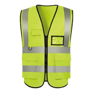 魔术贴马甲反光背心工地施工作服环卫巡逻汽车建筑劳务定制印logo