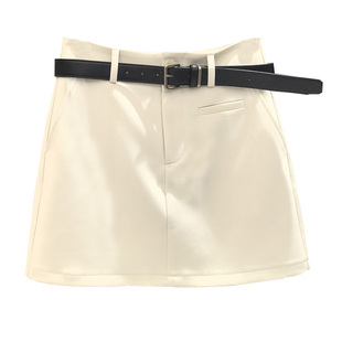 XIBEIERXIXI高腰短裙女2025春夏A字包臀裙防走光简约十三行半身裙