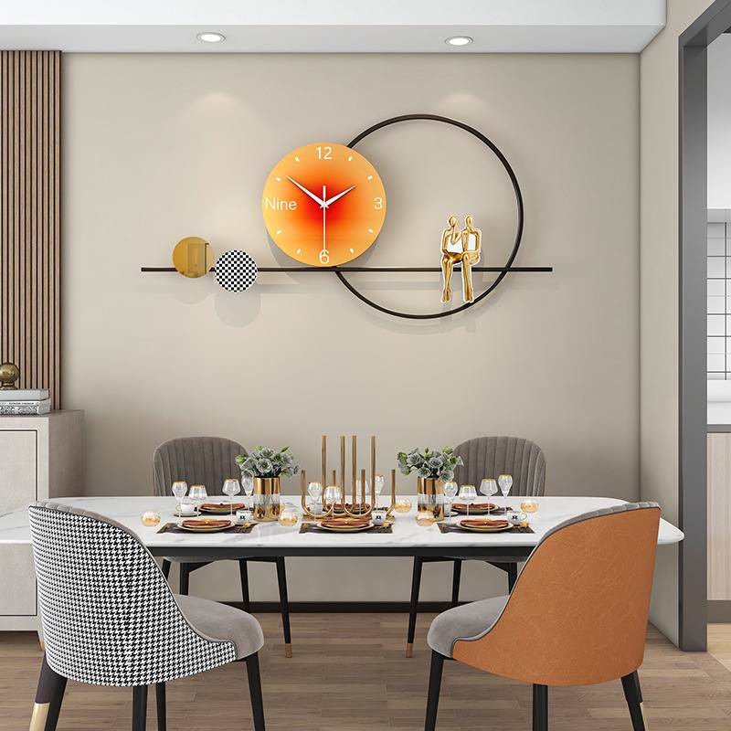 钟表挂钟客厅轻奢现代创意时钟挂墙家用装饰时尚简约大气挂表批发