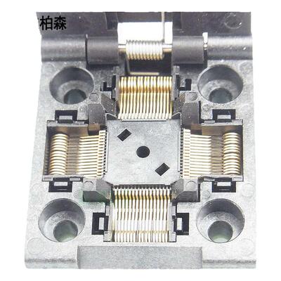 包邮 TQFP64烧录座 LQFP64转DIP64 间距0.5mm QFP64 单层板烧录座