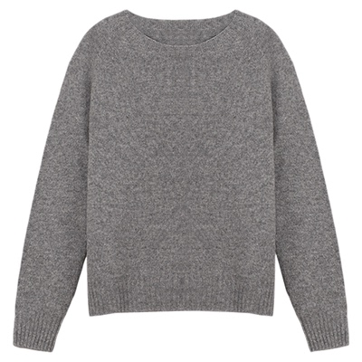 大洪洪【人手一件】冬季款绵羊毛山羊绒混纺针织衫女无缝一体毛衣