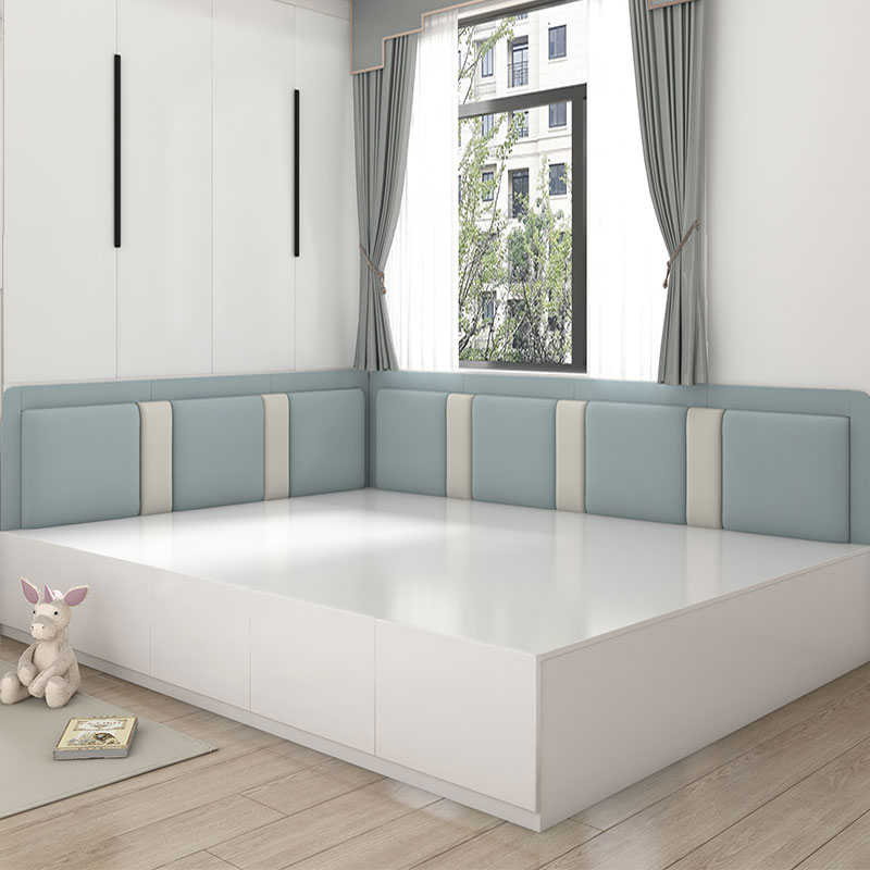 定做榻榻米软包墙围儿童防撞床围背景墙靠背床头板电热炕围子自粘