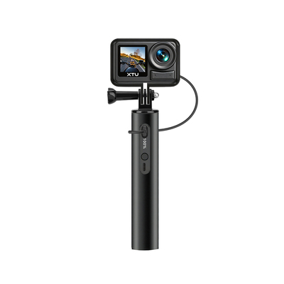 充电手柄适用XTU骁途S6 S6pro X3 S7pro运动相机续航手柄手持杆充电宝续航延长杆多功能充电手柄双向续航手柄