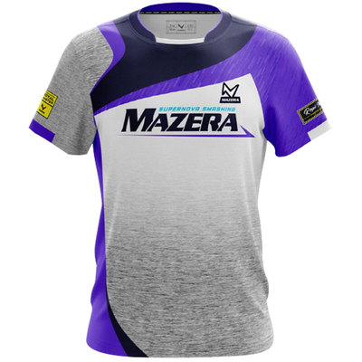 MAZERA韩国羽毛球服男女短袖T