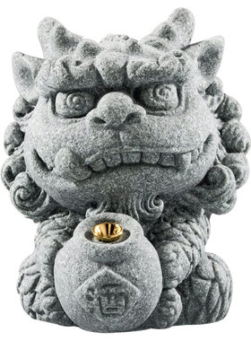 青砂石国潮石狮子茶宠