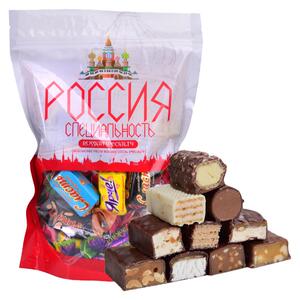俄罗斯进口混合散装牛奶巧克力威化糖果5斤年货喜糖纯正美味零食